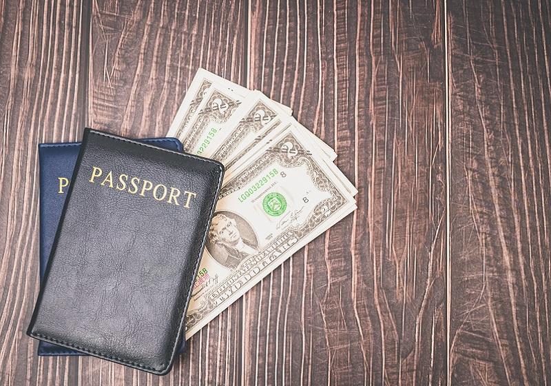 دلار و پاسپورت برای سفرهای خارجی؛ منبع عکس: vecteezy.com؛ عکاس: aukideezy