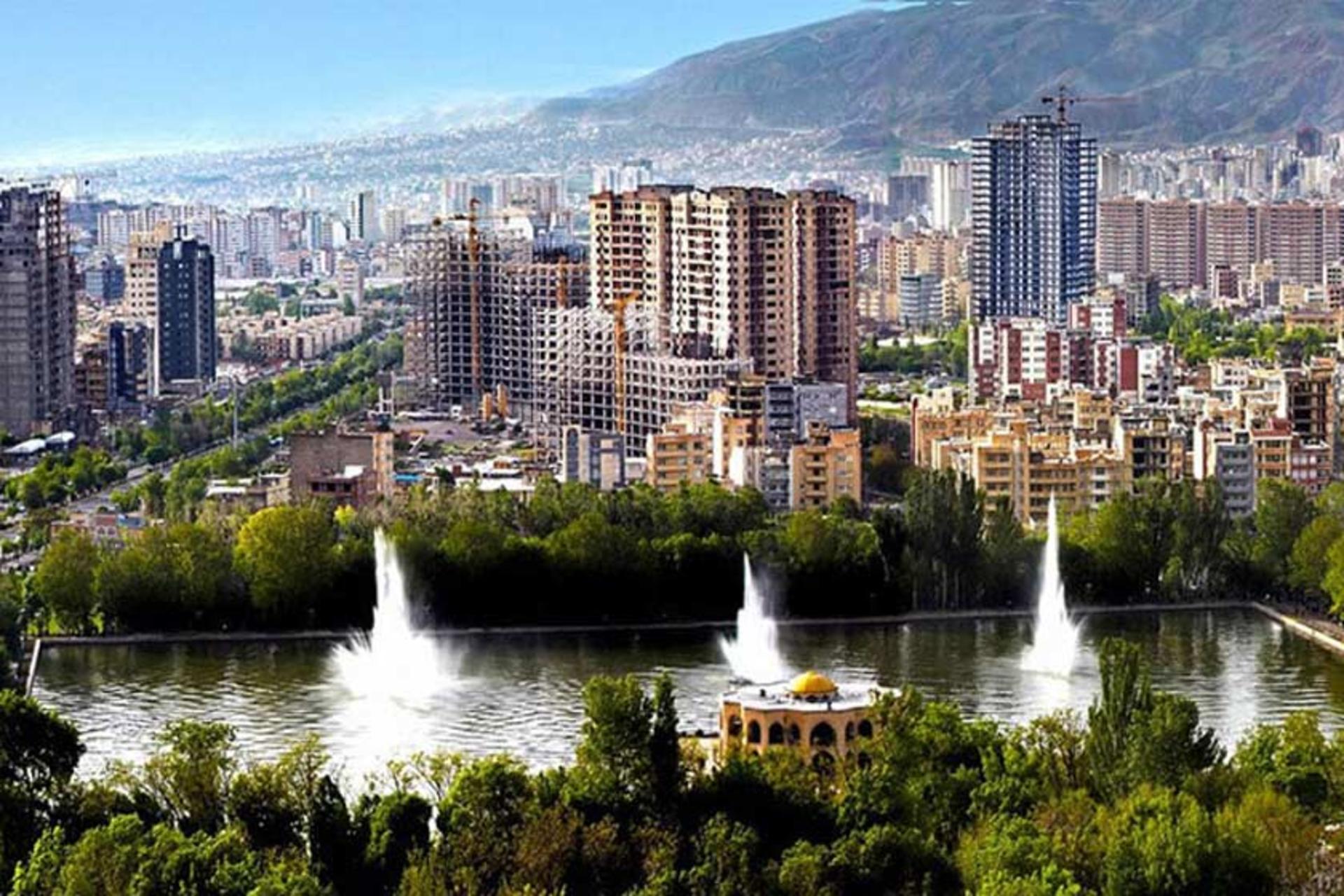 نمای شهر تبریز و ایل گلی از بالا