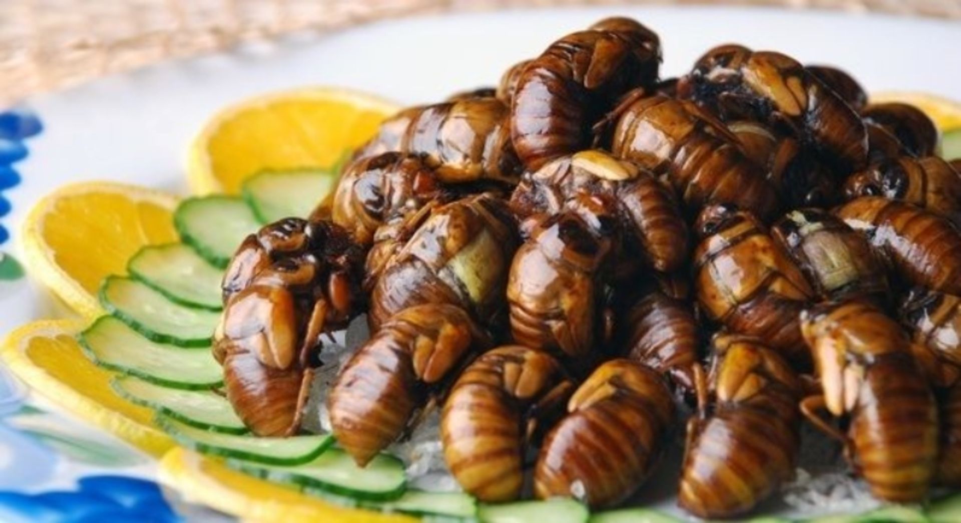 پنج غذای عجیب ژاپنی؛ از خوراک لارو زنبور تا ملخهای ترد و آبدار 3 هاچینوکو؛ منبع عکس: pinterest.com. عکاس: نامشخص