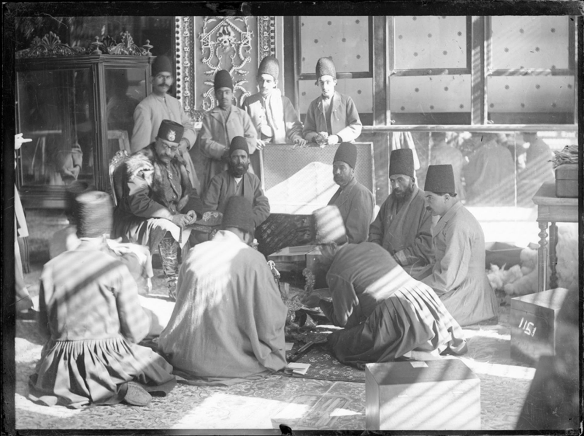 ناصرالدین شاه در اتاق موزه کاخ گلستان