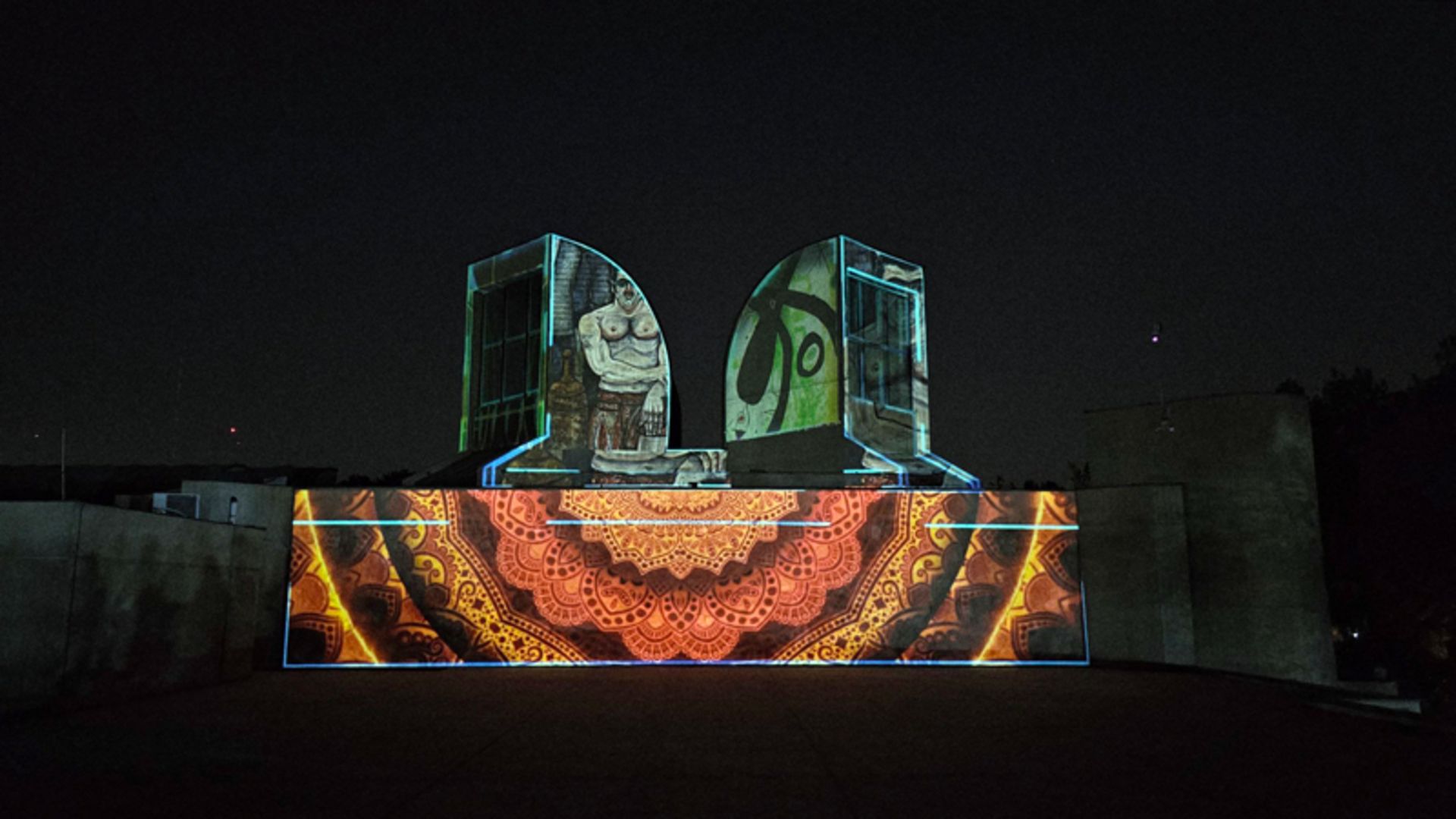 نمایش نور و نما موزه هنرهای معاصر تهران