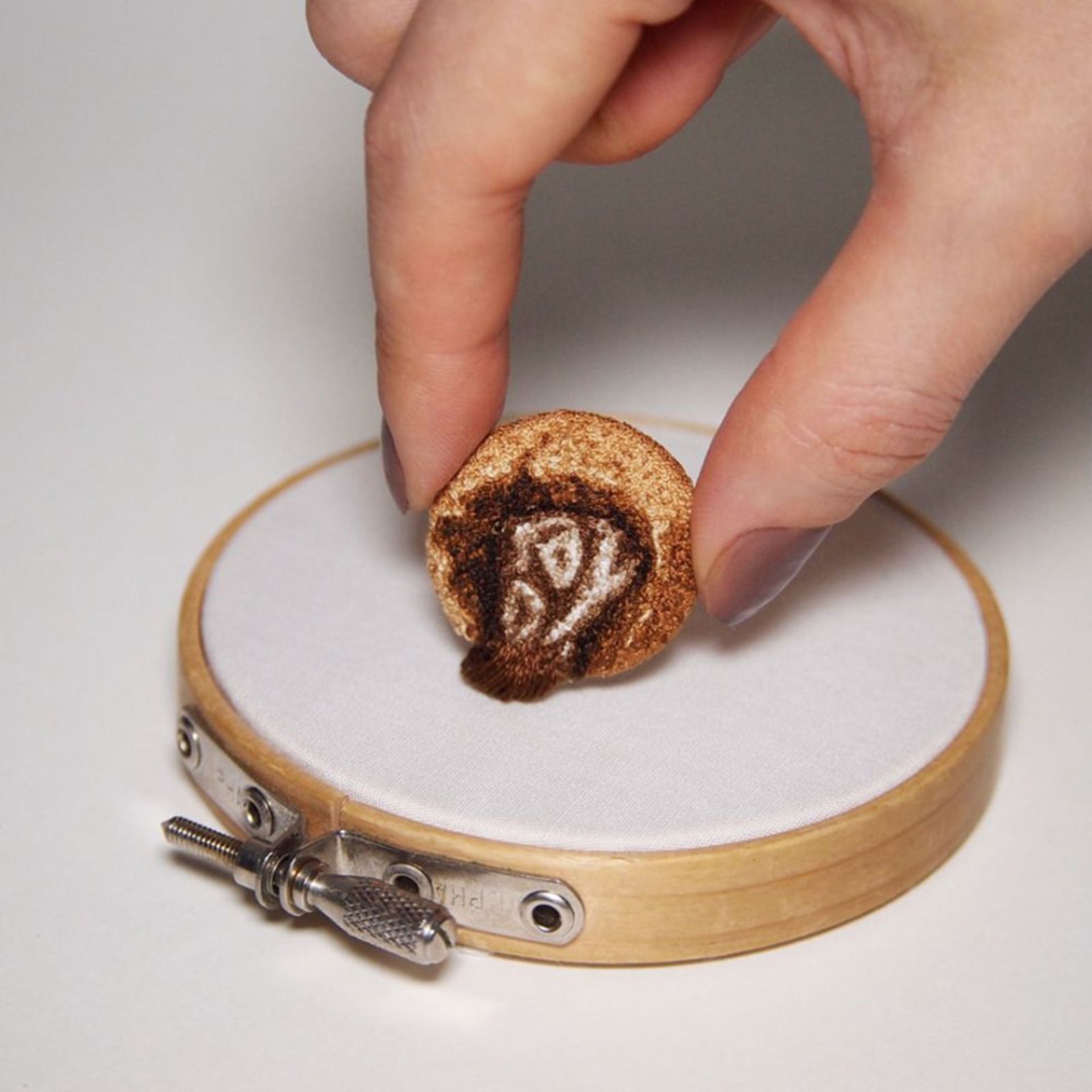 گلدوزی سه بعدی غذا