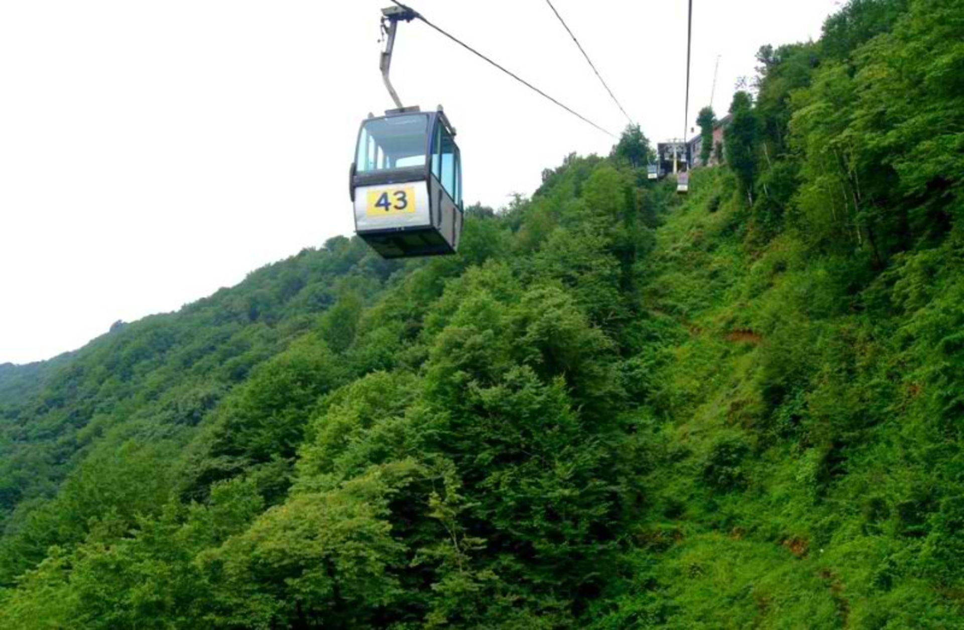 تله کابین رامسر در کوهستان