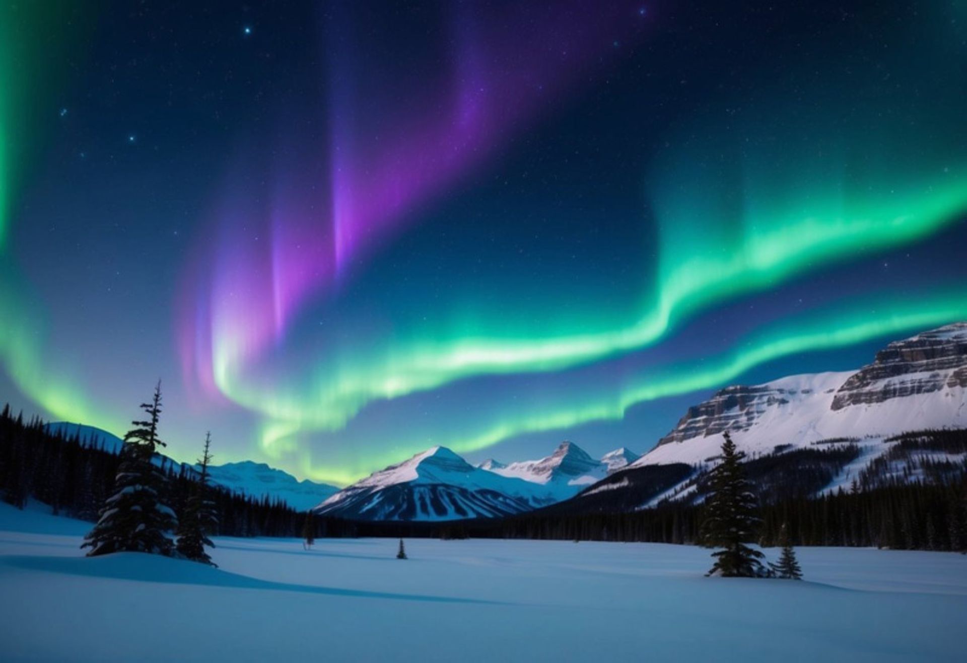 شفق قطبی در شب