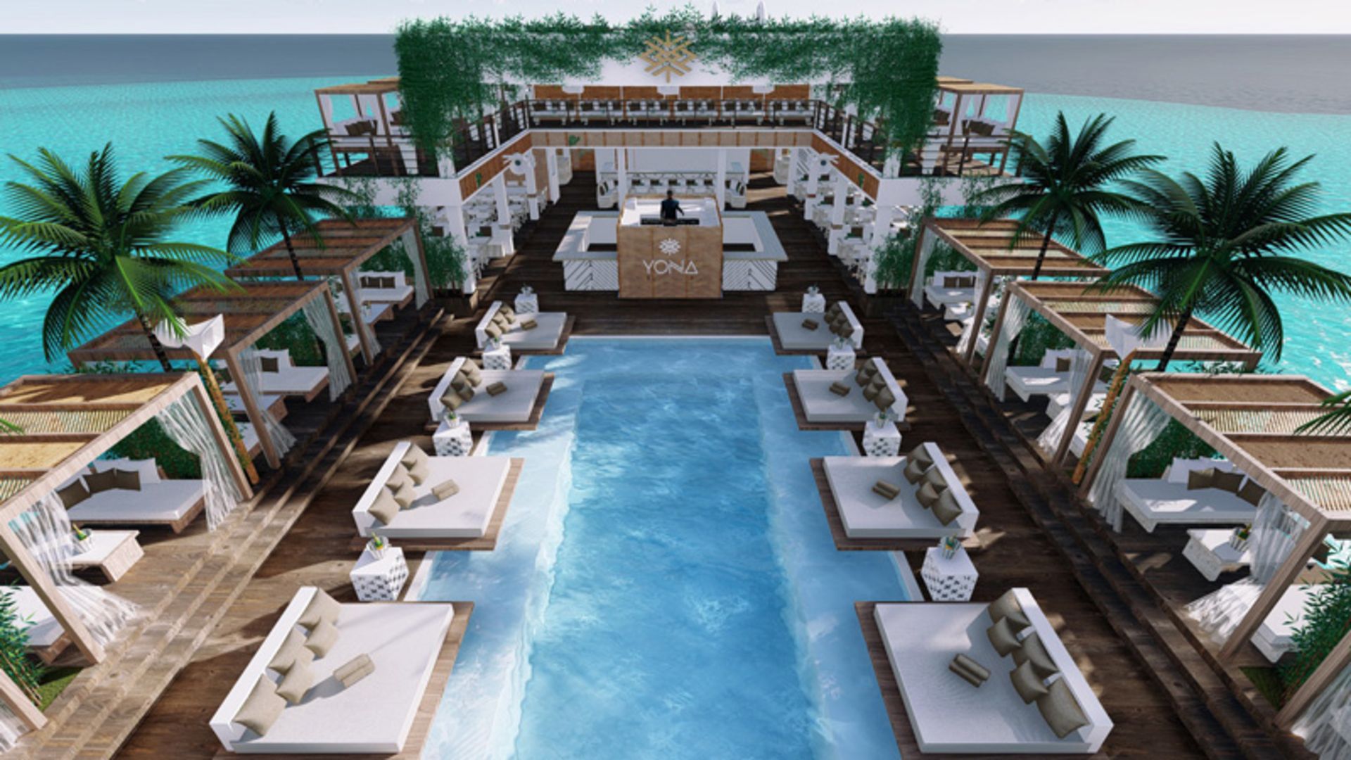 فضای داخلی کلاب ساحلی یونا