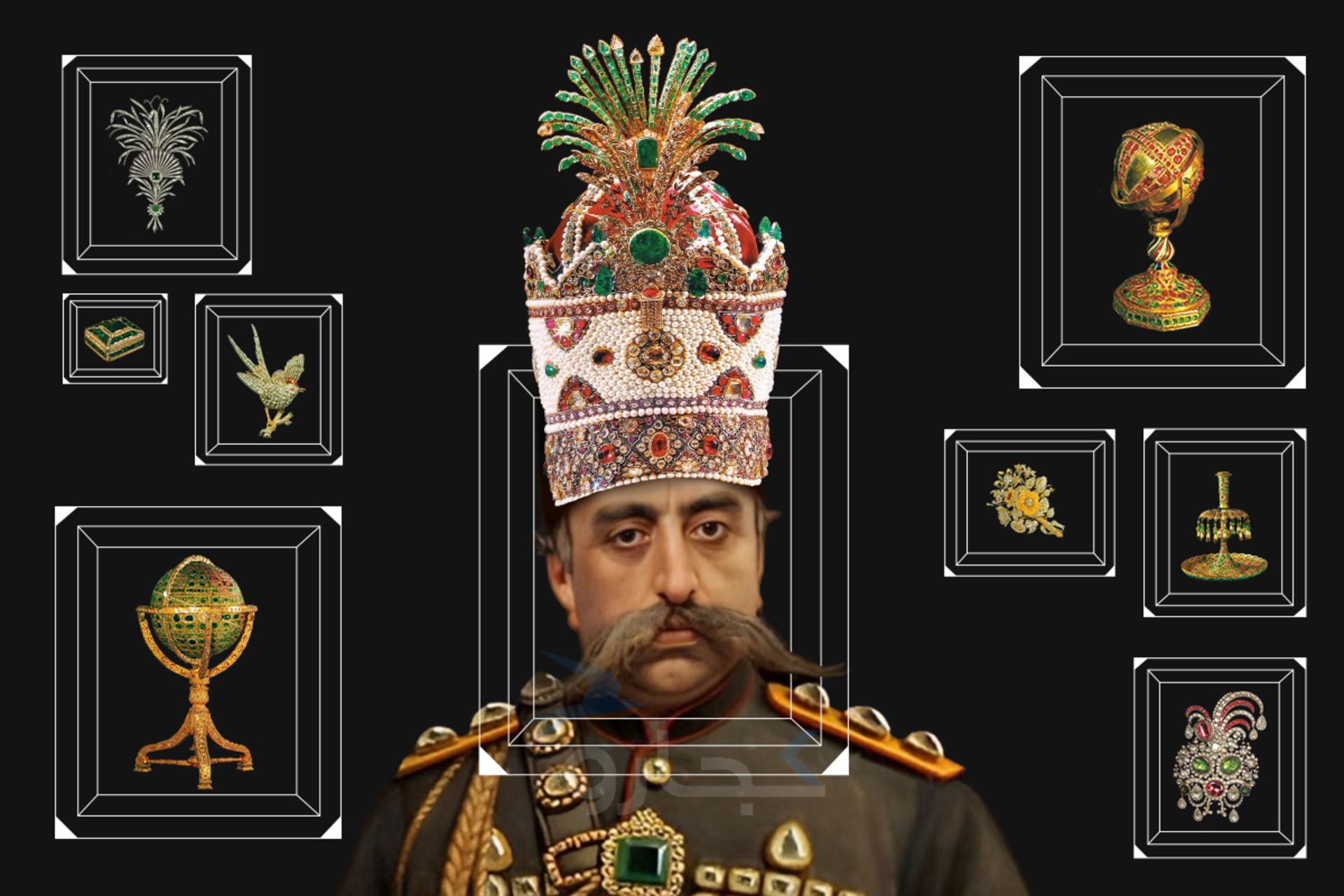 تاج کیانی بر سر مظفرالدین شاه