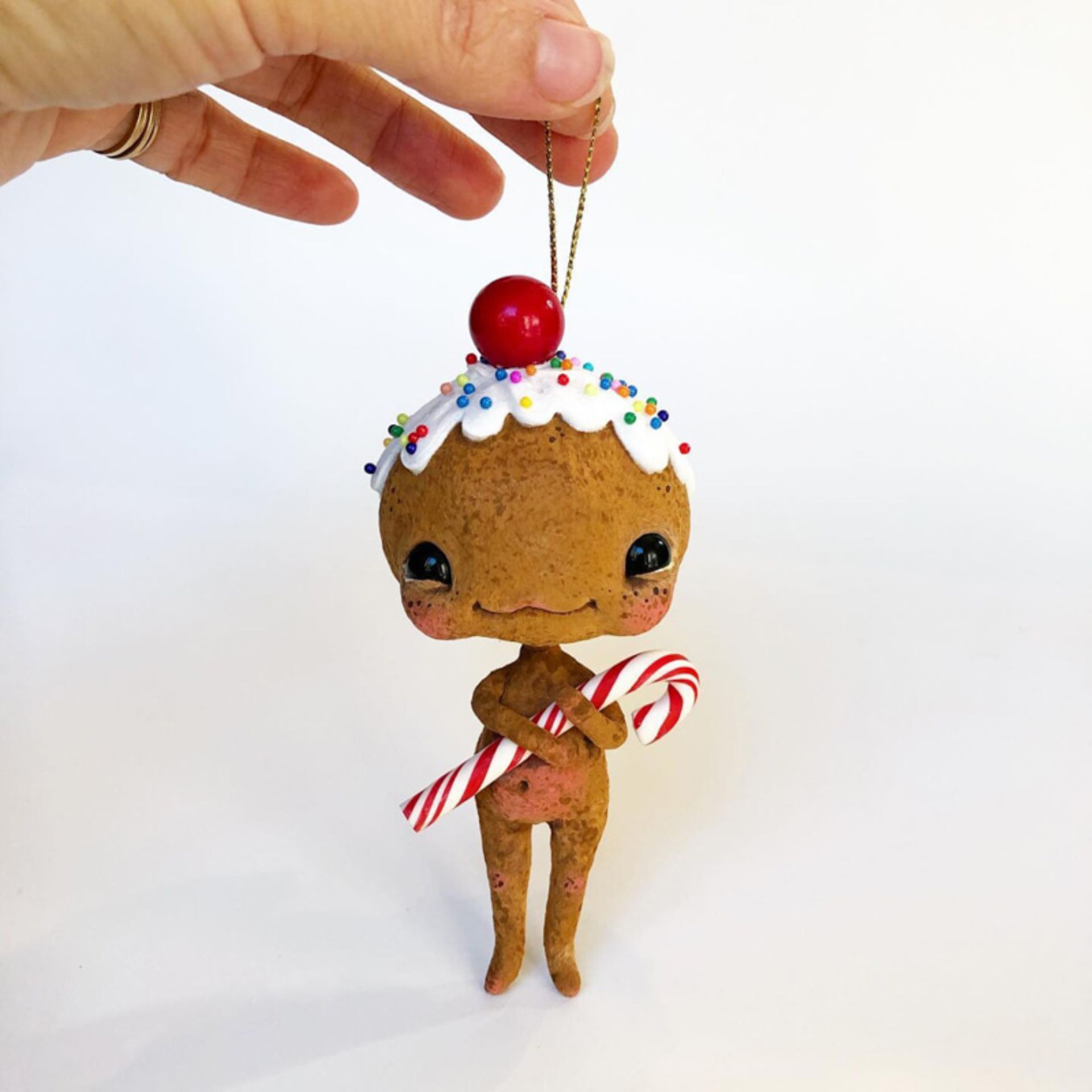 عروسک  آب نباتی به شکل کوکی زنجبیلی