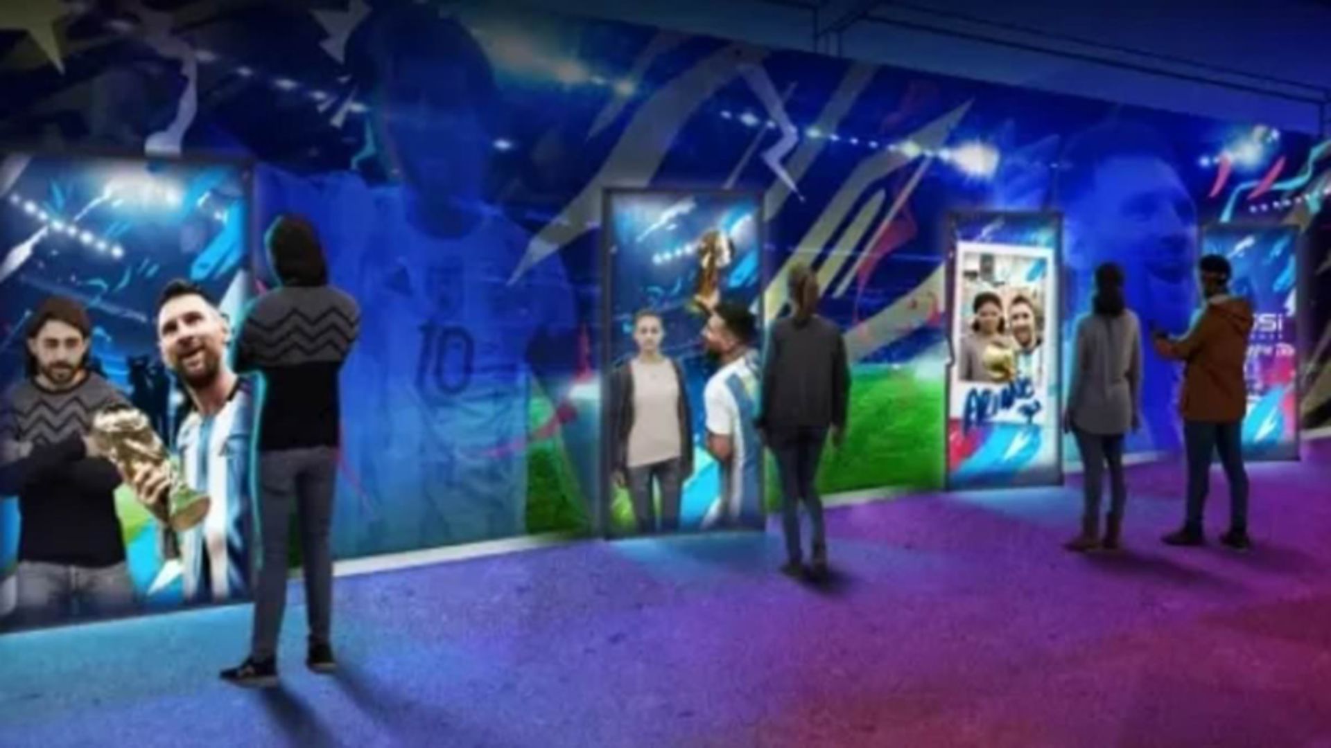 تجربه مسی در دبی؛ توری هیجانانگیز در دنیای اسطوره فوتبال 8 سلفی با تصویر مسی در نمایشگاه تجربه مسی