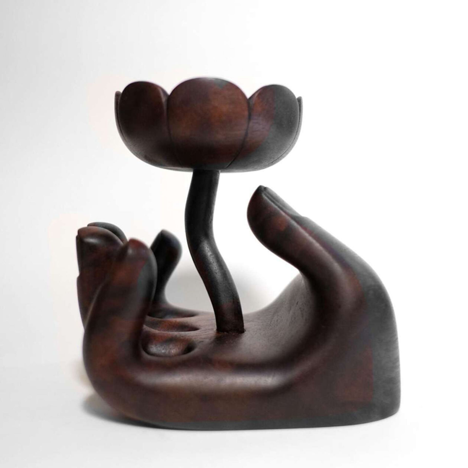 گل چوبی در دست