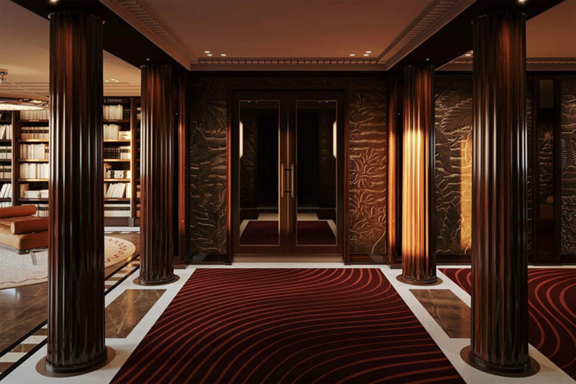 فضای داخلی مجلل کشتی کورینتیان