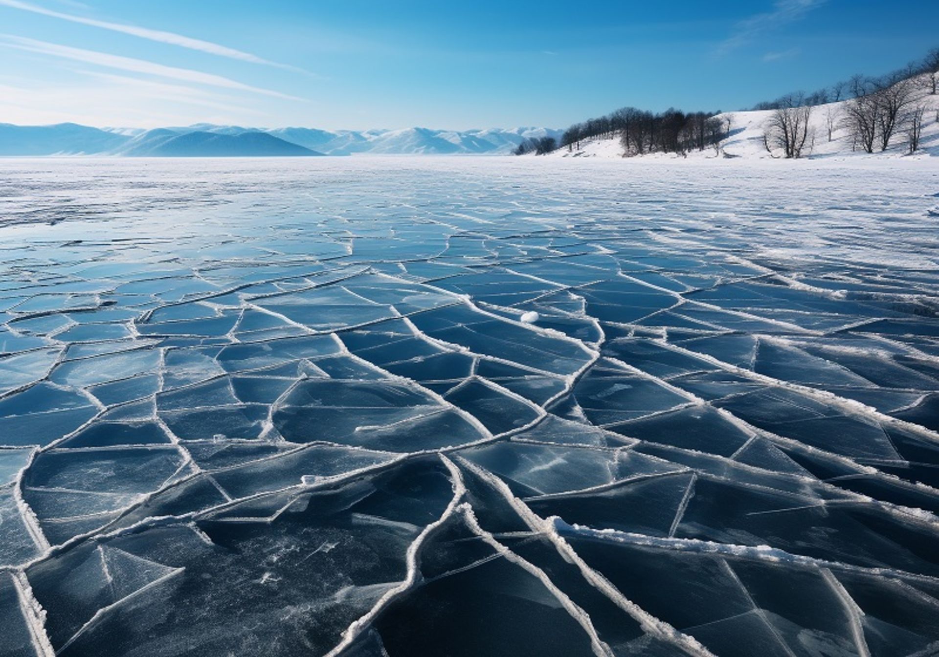 دریاچه یخ زده بایکال