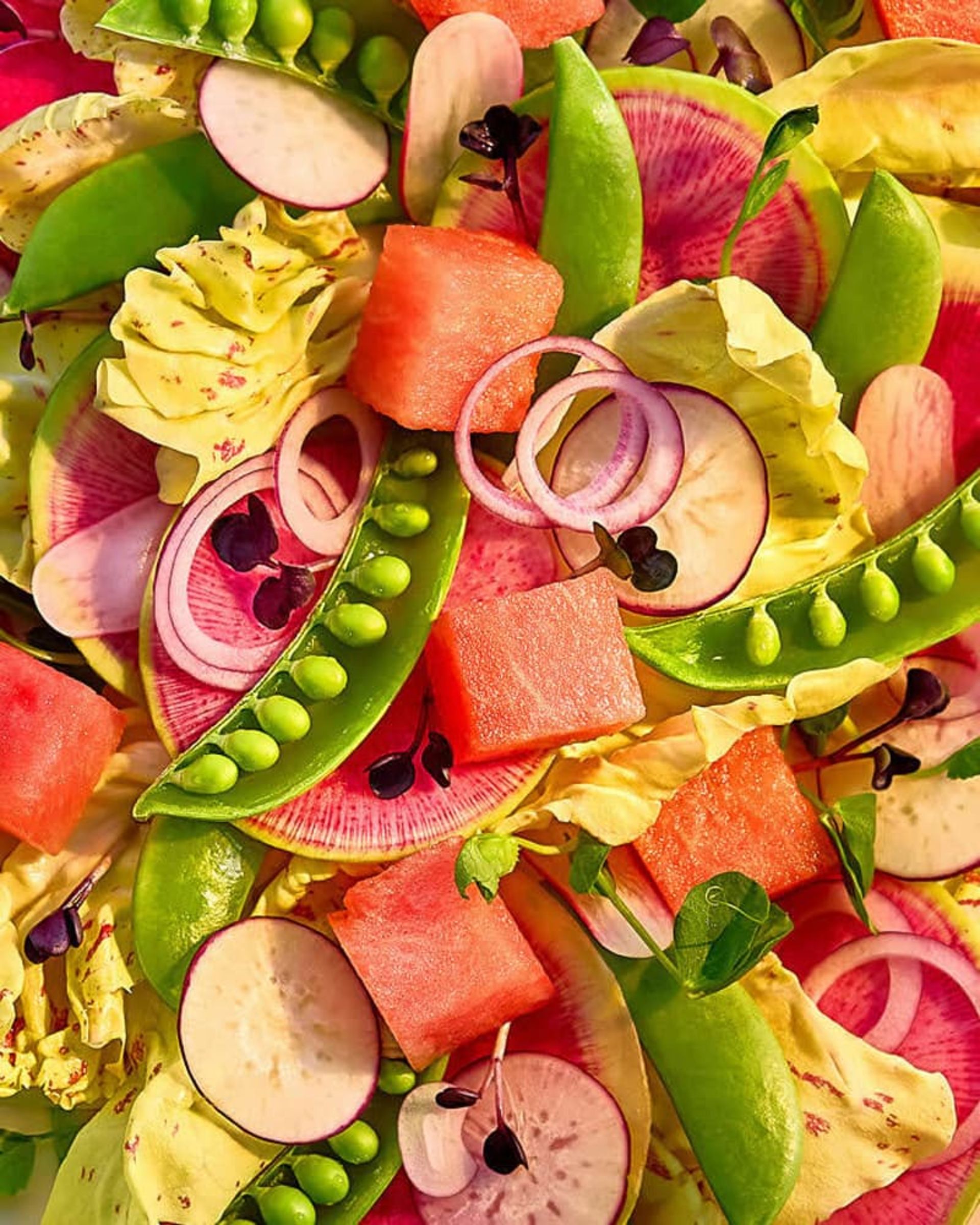 عکس کلوزآپ سالاد