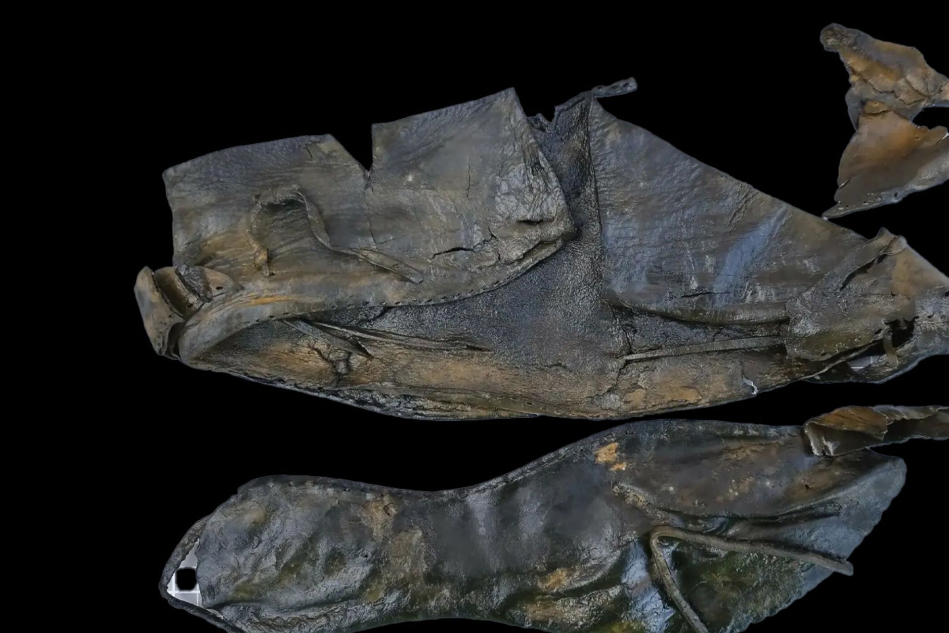 کشف باستانی کفش‌های کودکانه