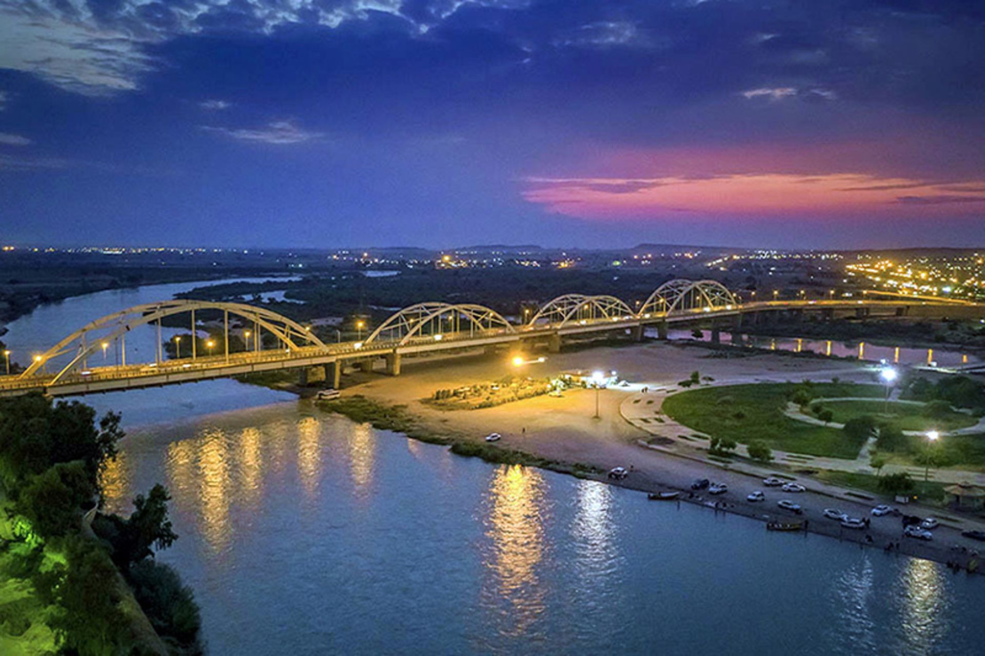 رود کارون در اهواز