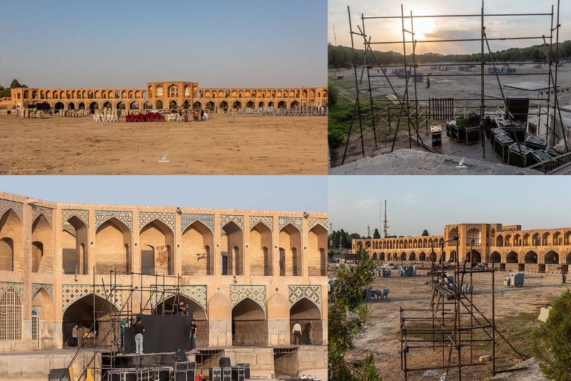 کنسرت روی زخم اصفهان؛ عقب‌نشینی شهرداری از زاینده‌رود خشک!