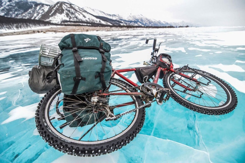 ماجراجویی در طبیعت قطبی؛ دوچرخه‌سواری در میان برف و یخ