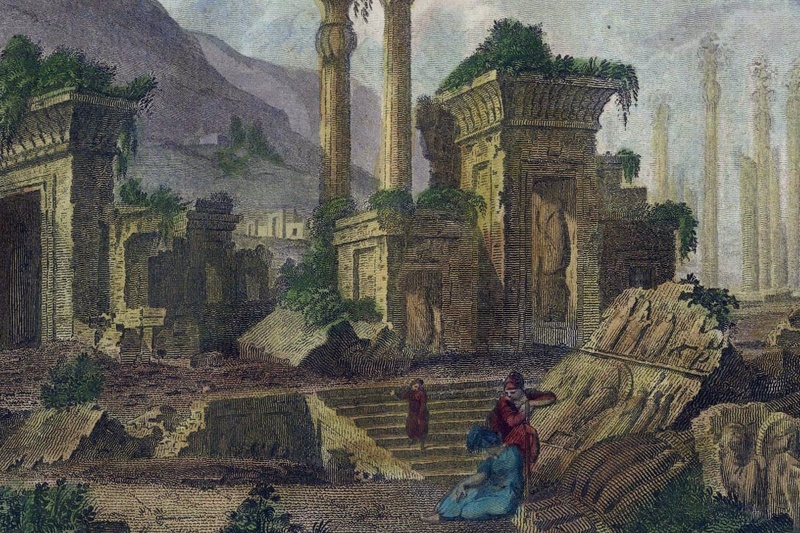 قدیمی‌ترین تصویر رنگی تخت‌جمشید؛ پارسه ۲۵۰ سال پیش چه شکلی بود؟