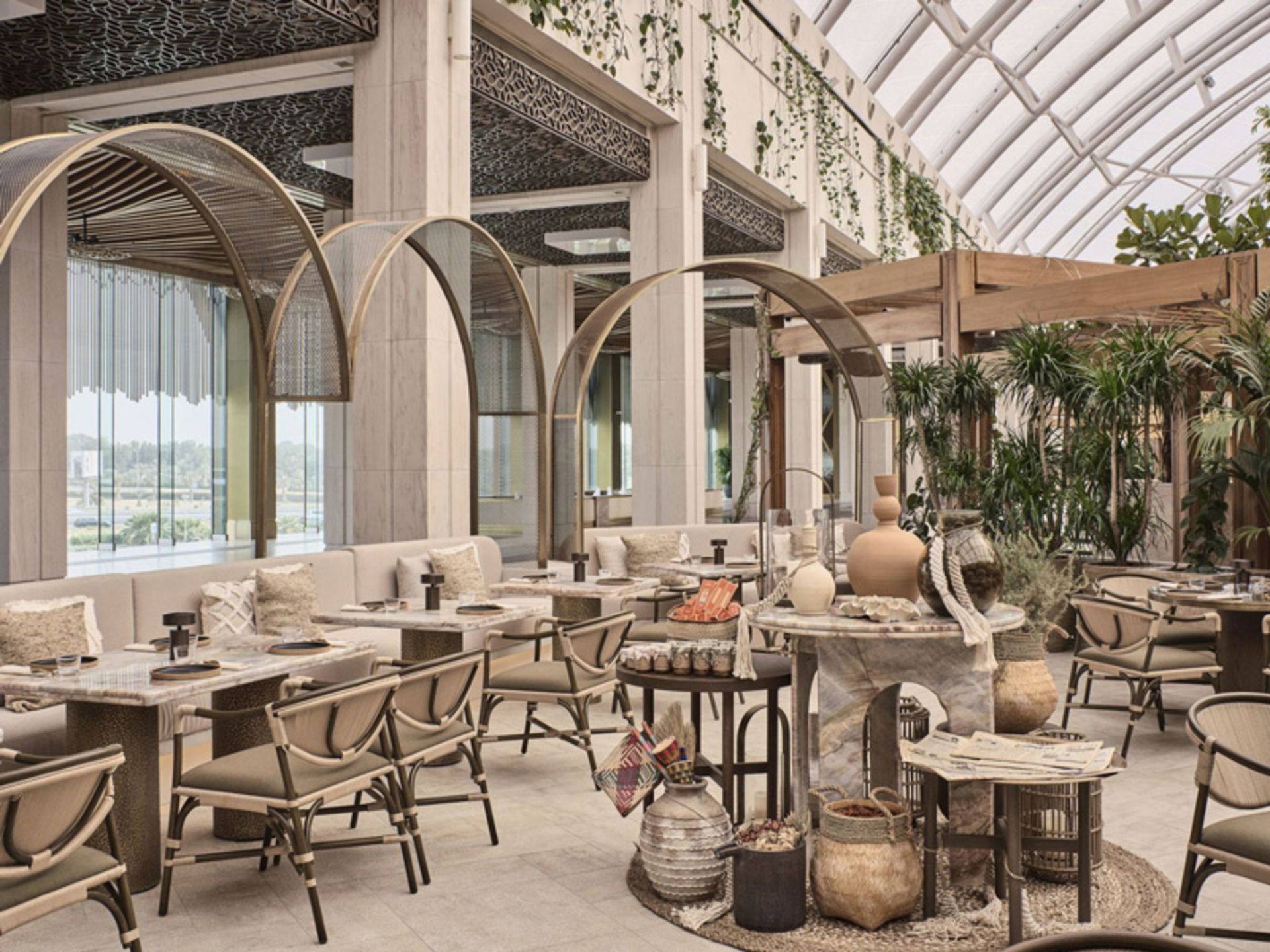 فضای باز رستوران میدار در کویت