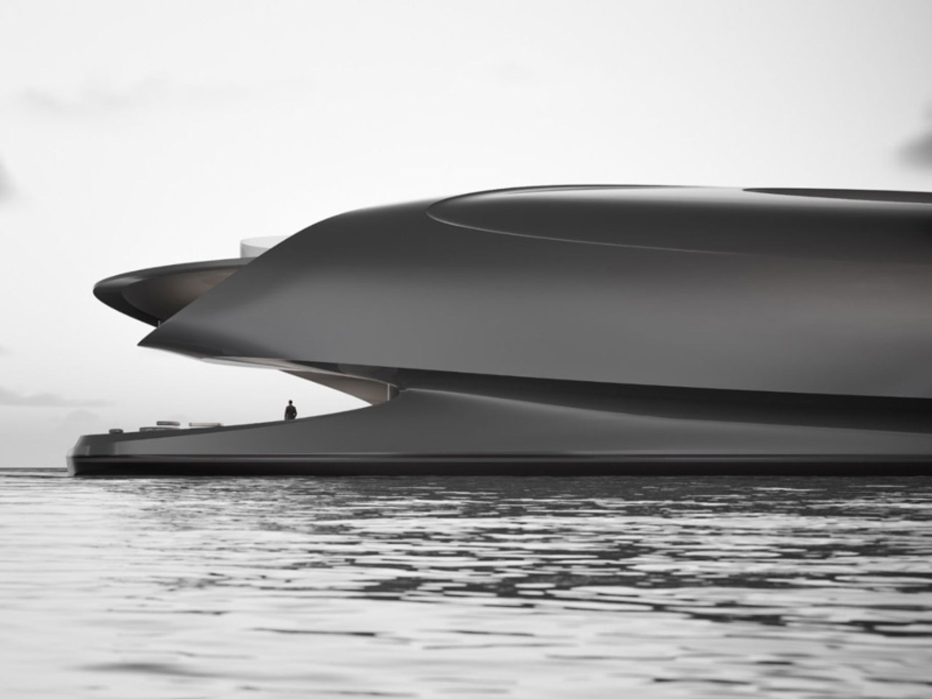 عرشه جلویی قایق لوکس و هیبریدی لیلی