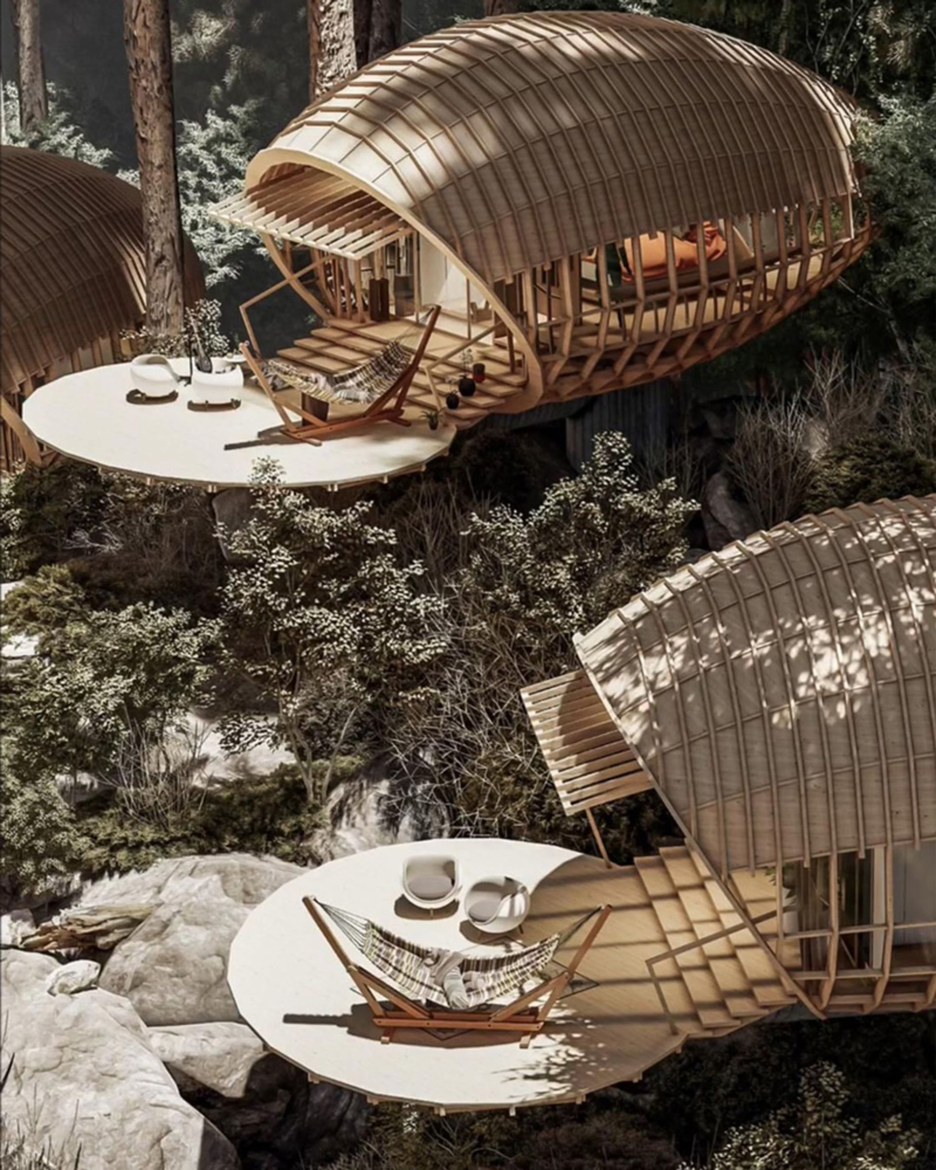 ساختار پیله‌ای کلبه‌های صخره‌ای در کوبا