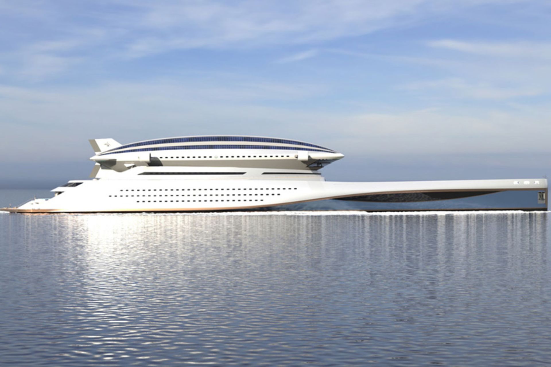 نمای کناری کشتی کروز کالسی