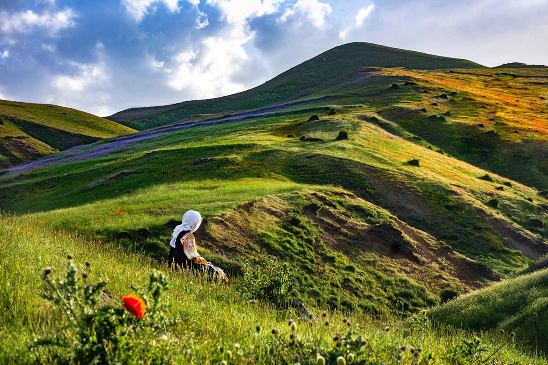 دشت سرسبز در ییلاق سوباتان