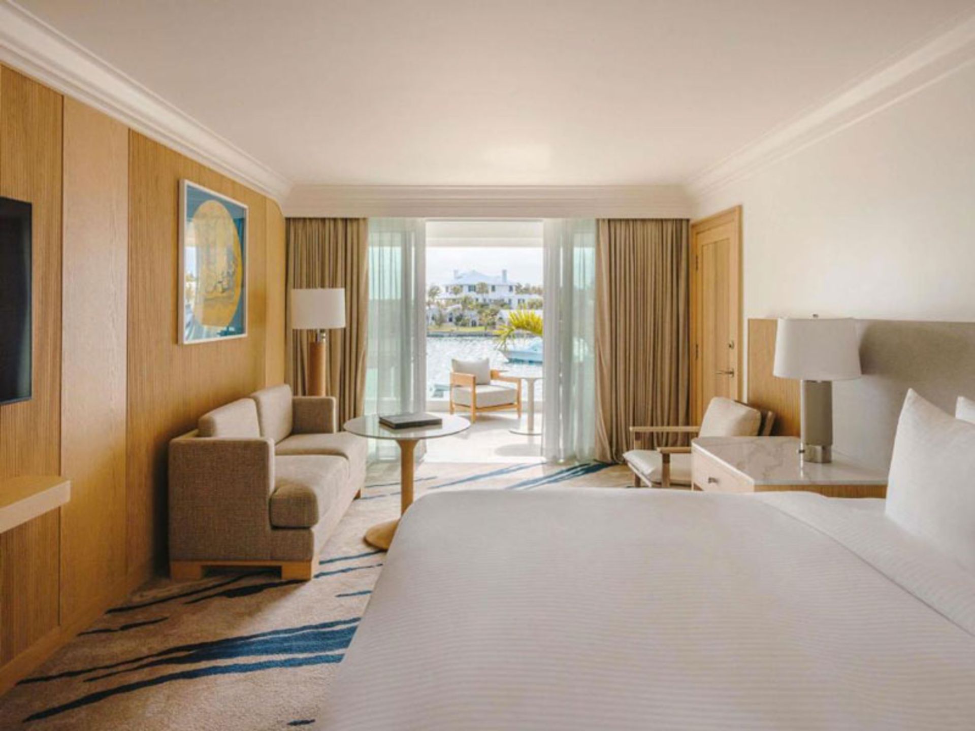 اتاق مینیمال هتل همیلتون پرنسس در برمودا 