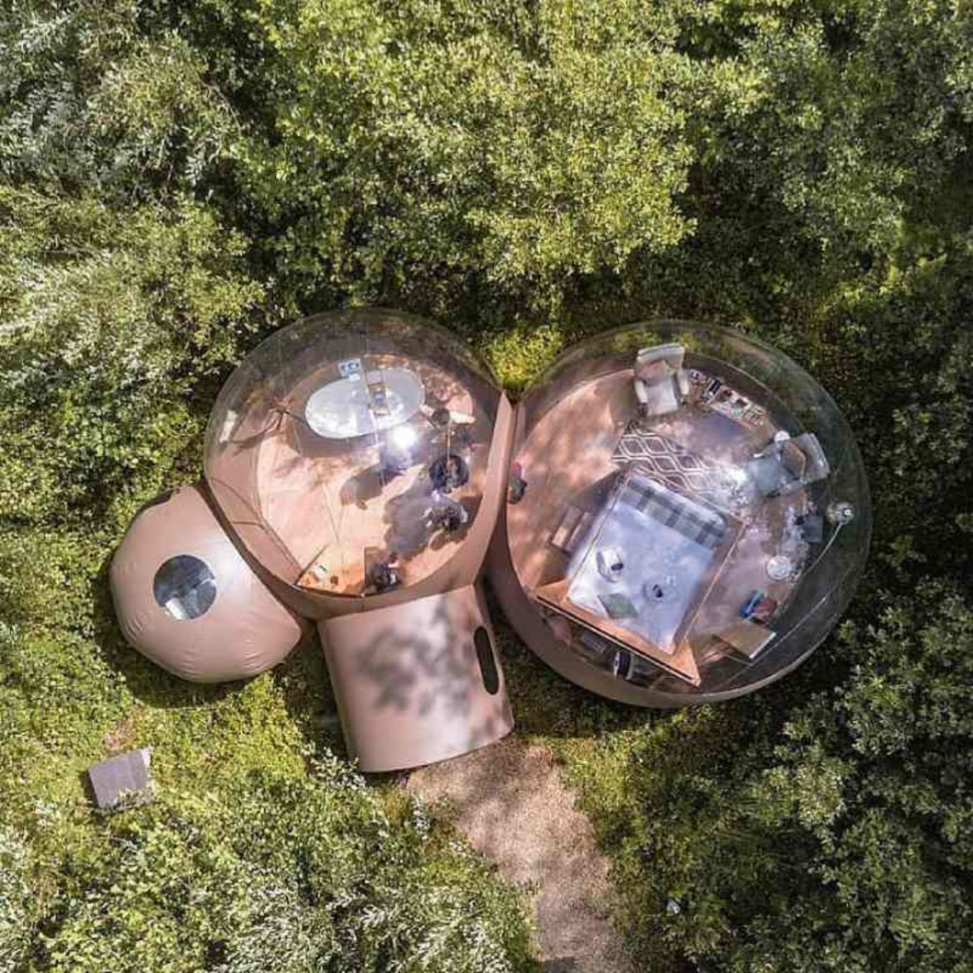 تصویر هوایی از واحدهای اقامتی فین‌ لاف در ایرلند شمالی