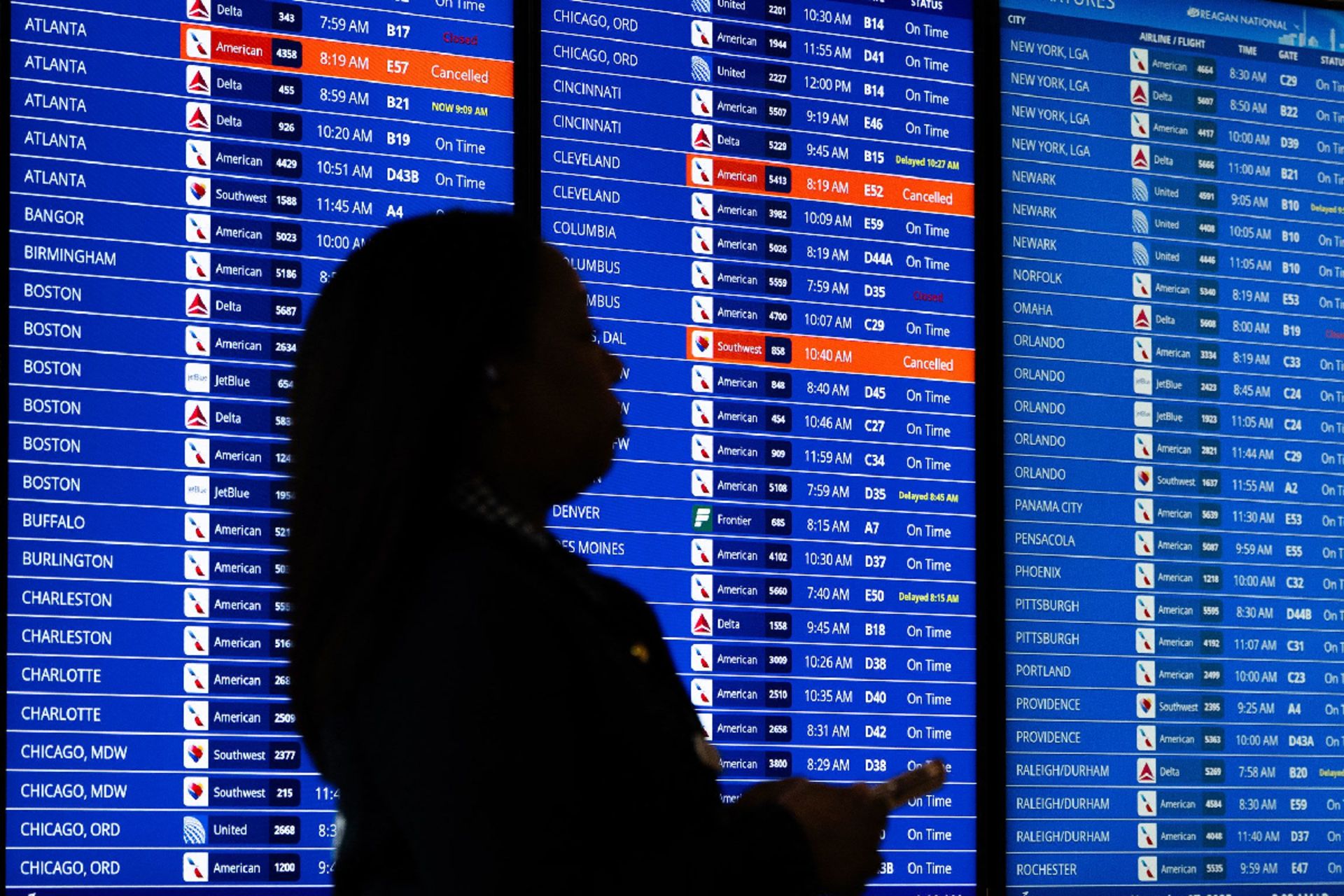 لغو پروازهای آمریکا