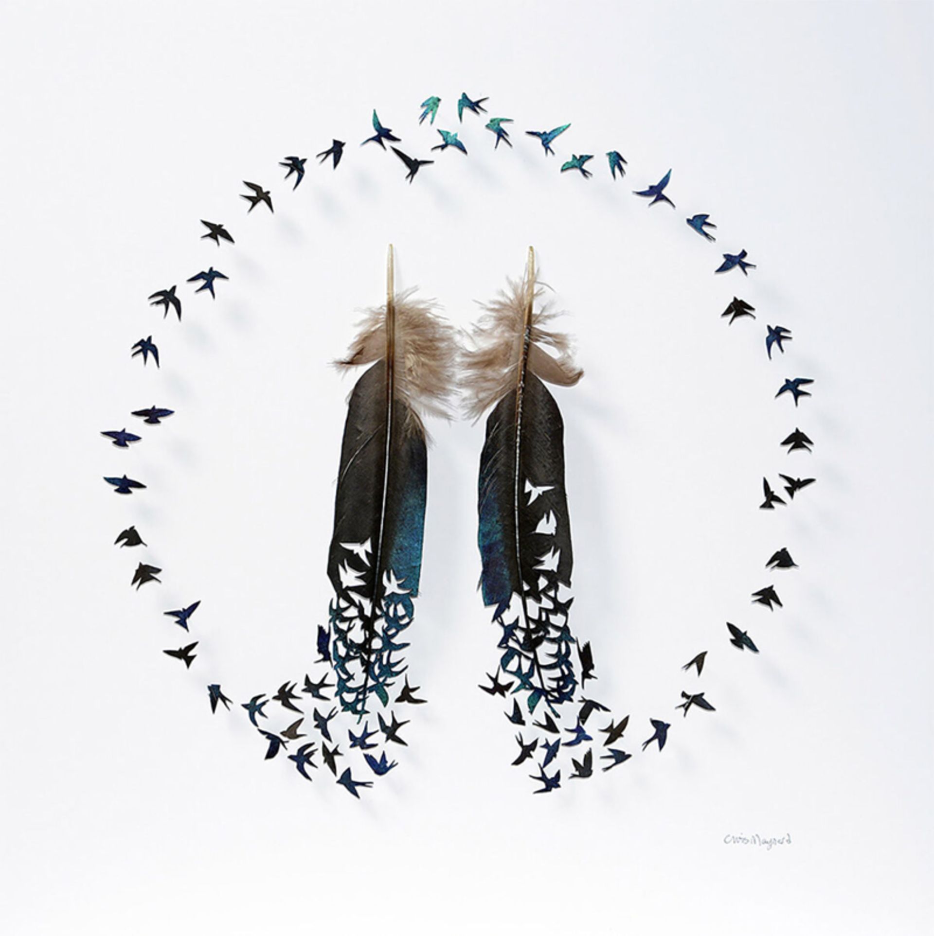 از پر تا پرواز؛ بازآفرینی زیبایی طبیعت در هنر شاعرانه 13 حلقه ای با دو پر