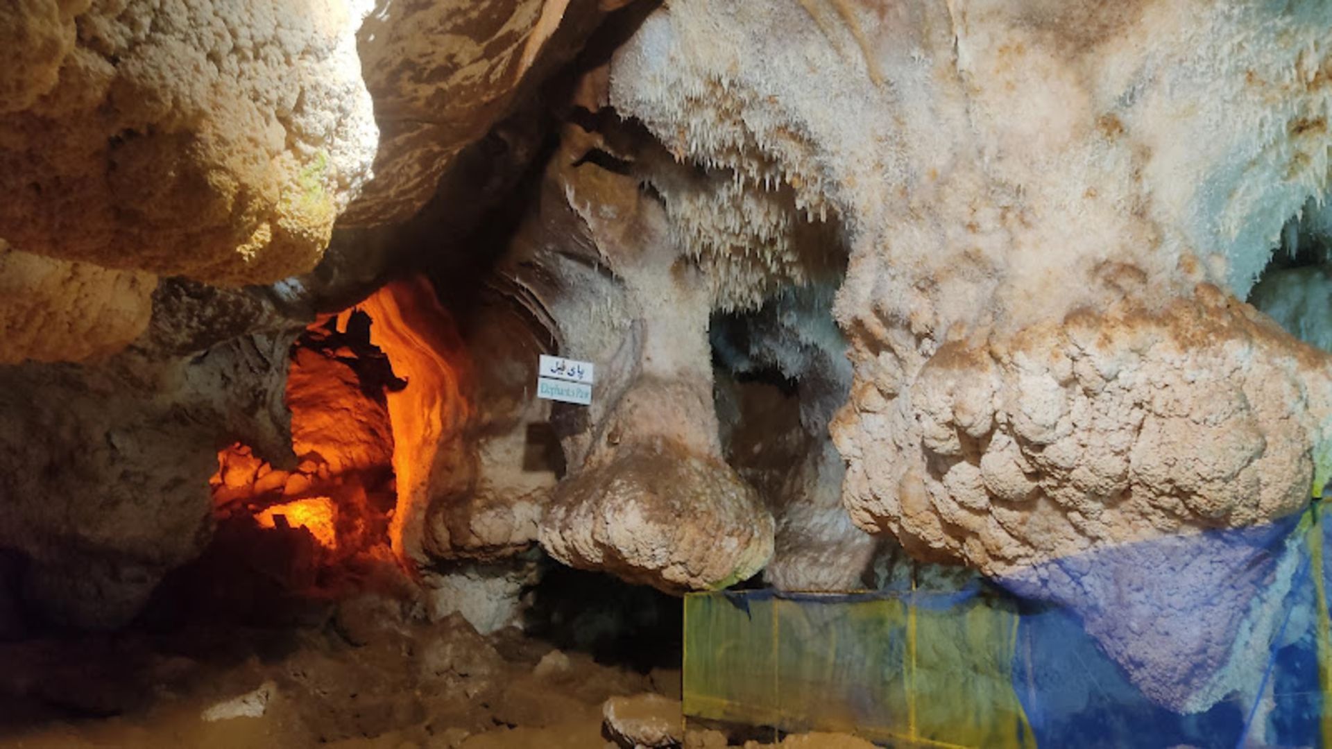 بخش پای فیل در غار کتله خور