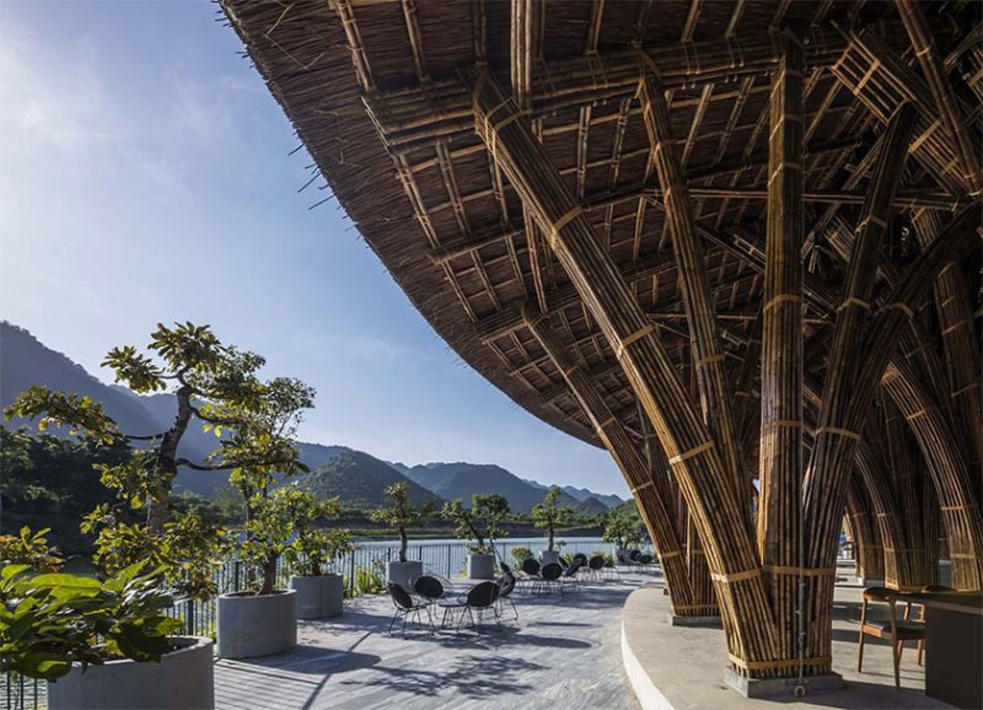 فضای باز و طبیعت اطراف رستوران ودانا ویتنام