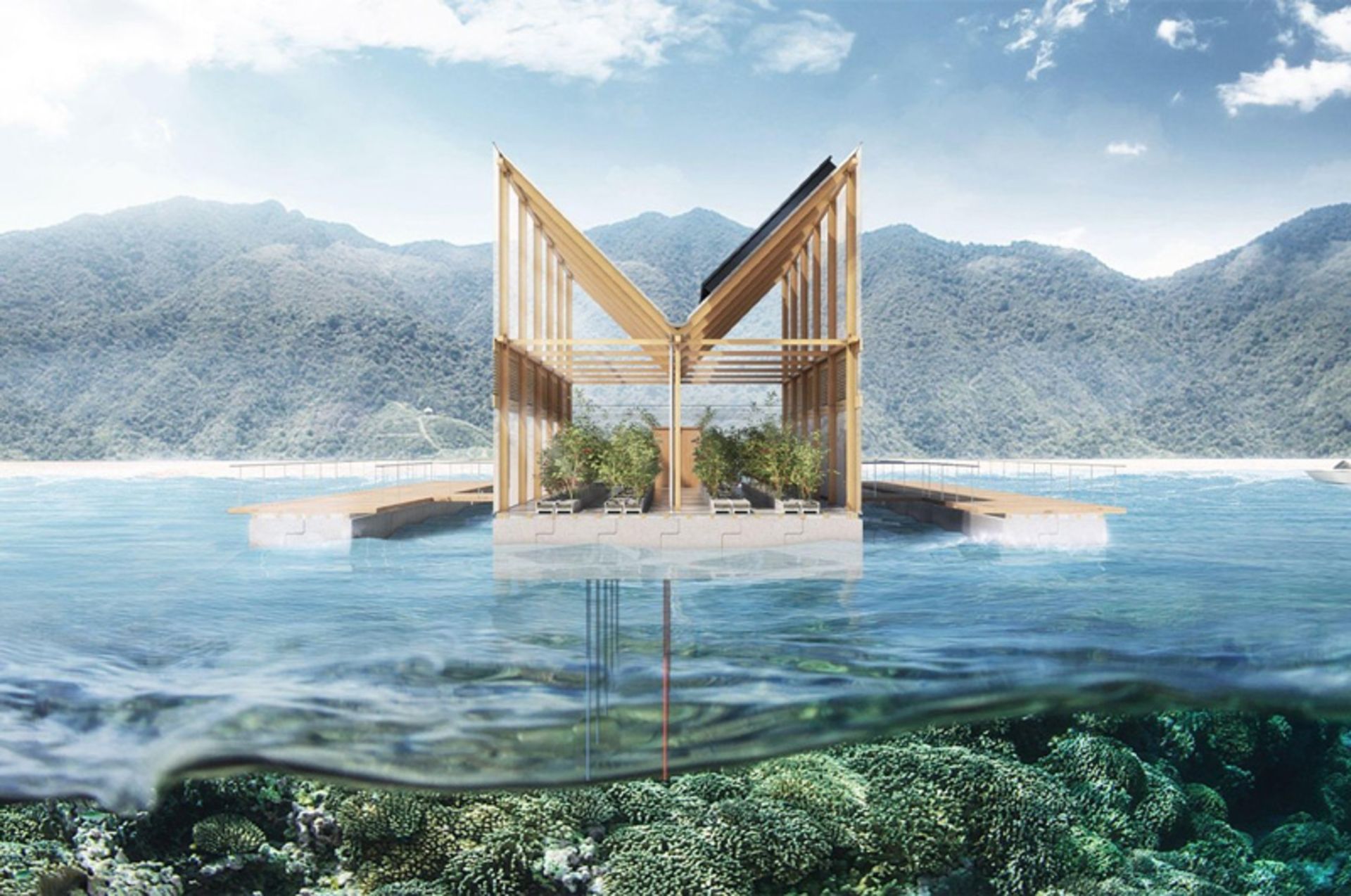 مزرعه شناور اقیانوس سبز در ژاپن