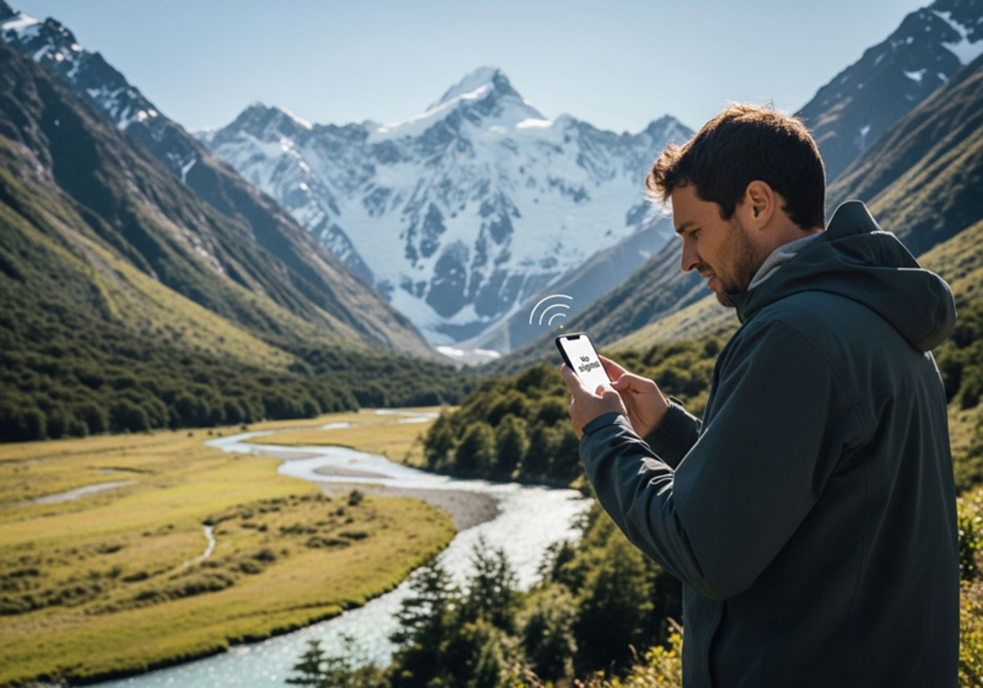 قاتلان خاموش باتری موبایل در سفر؛ این ۱۰ اشتباه را نکنید! 4 جستوجوی آنتن موبایل در طبیعت
