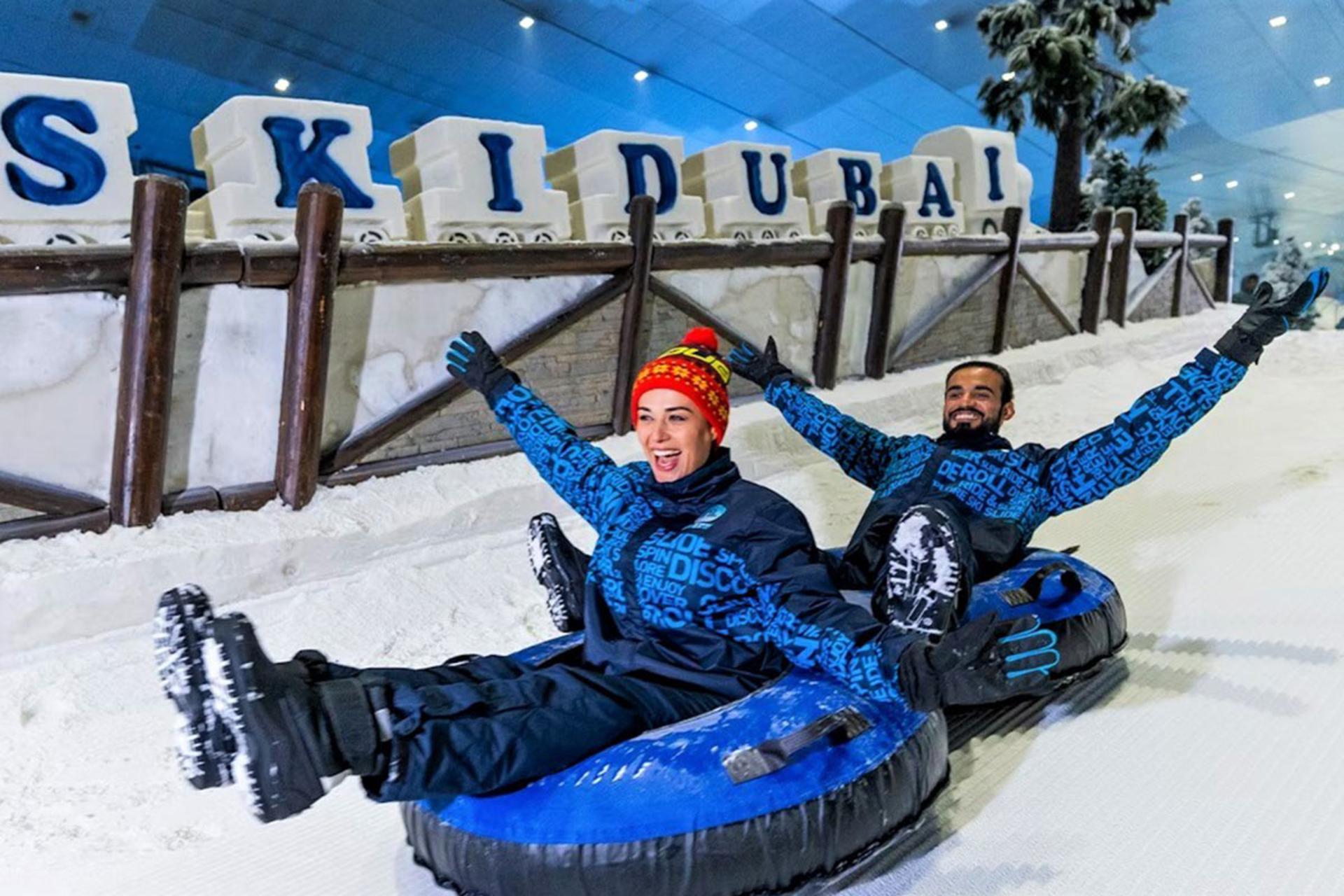 تیوپ سواری در اسکی دبی