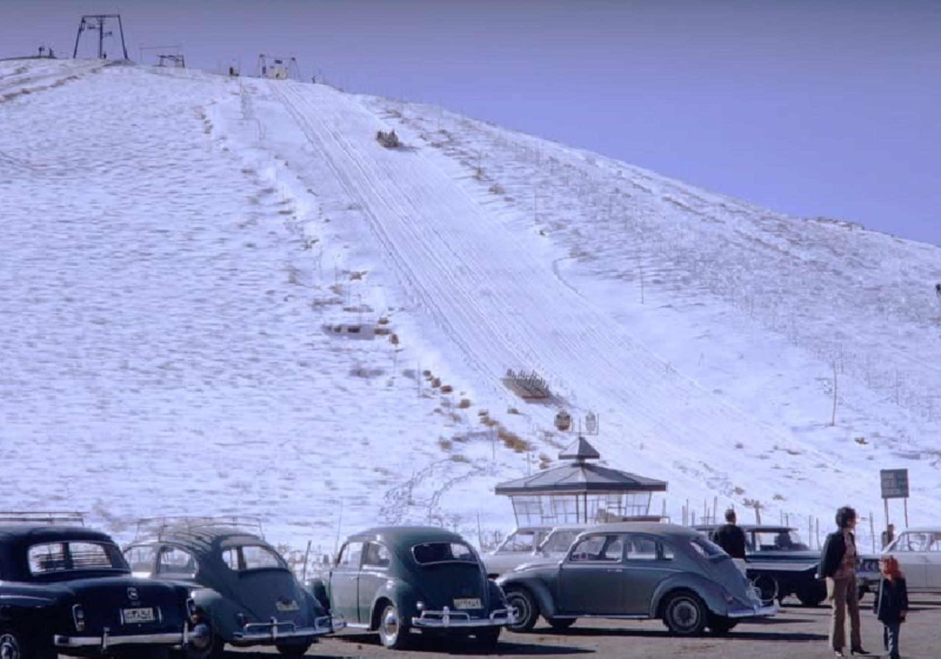 عکسی قدیمی از پیست اسکی آبعلی