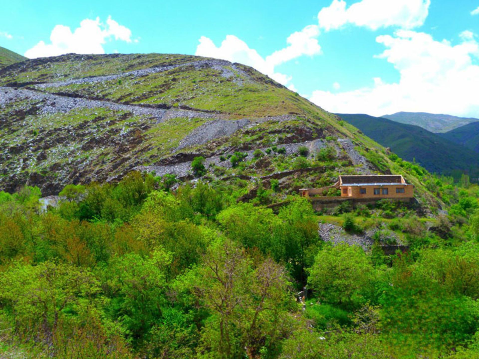 طبیعت سرسبز روستای ازغد
