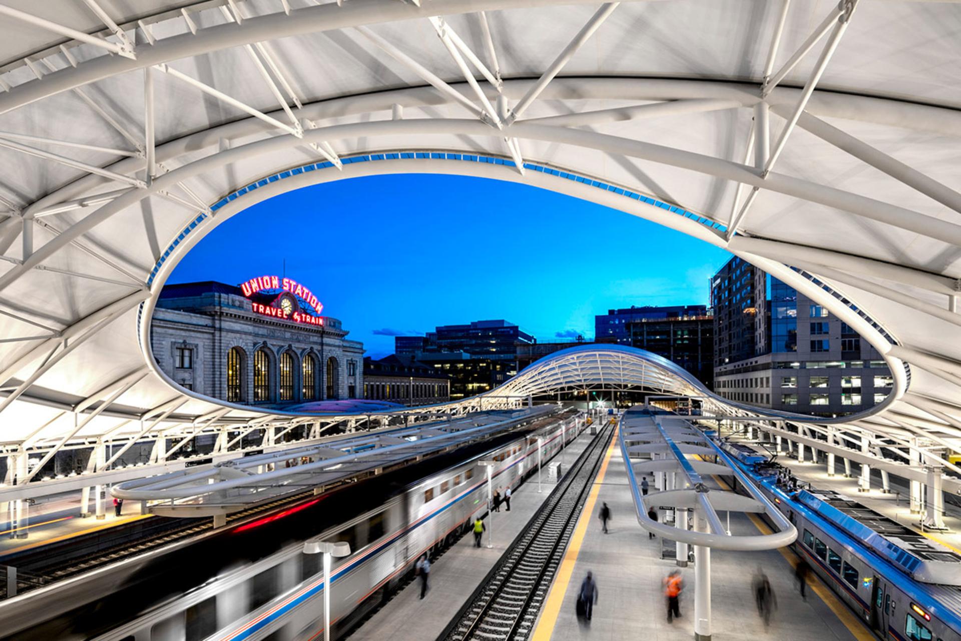 طراحی مدرن ایستگاه قطار دنور