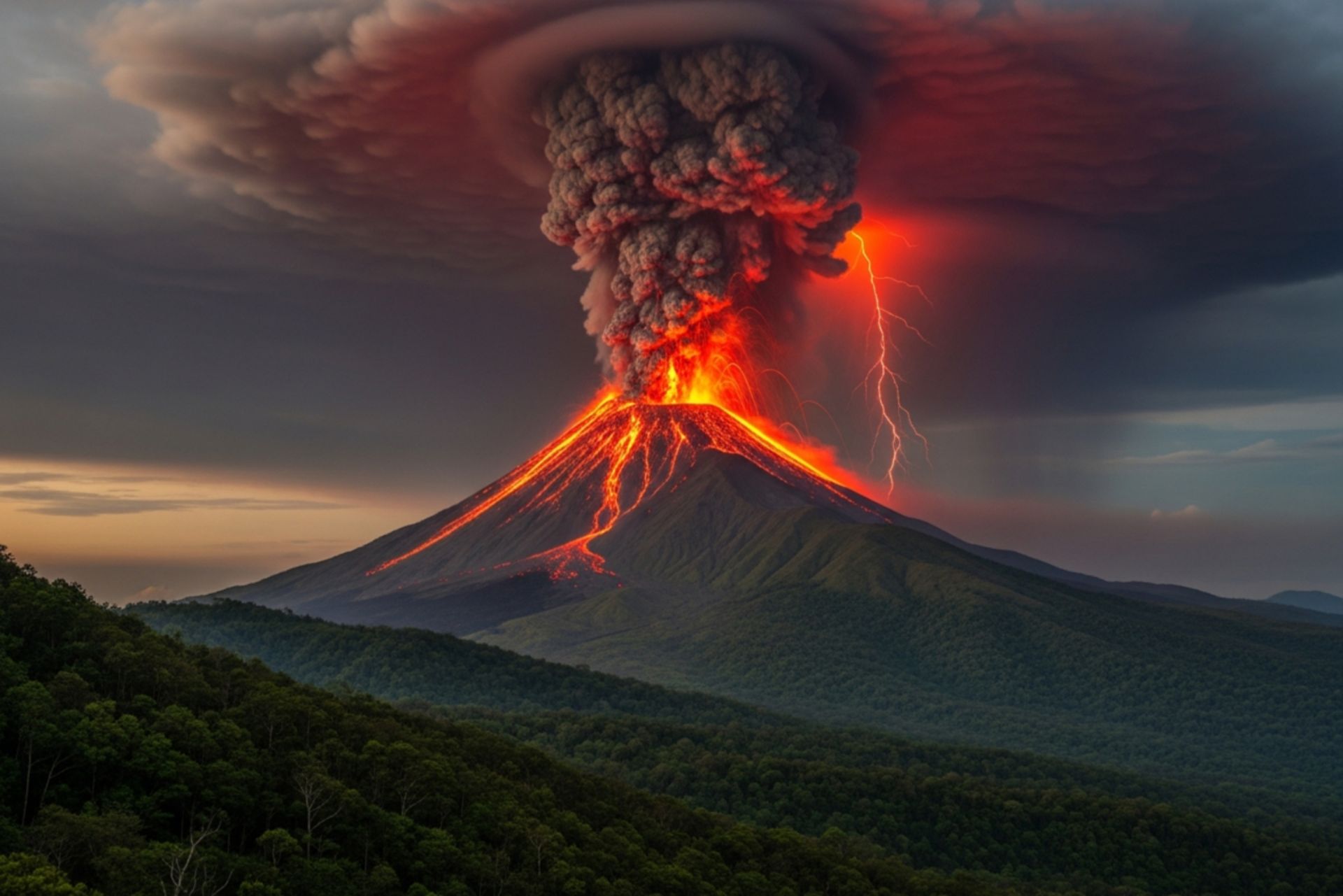 فوران ناگهانی و غافلگیرکننده یک آتشفشان خاموش