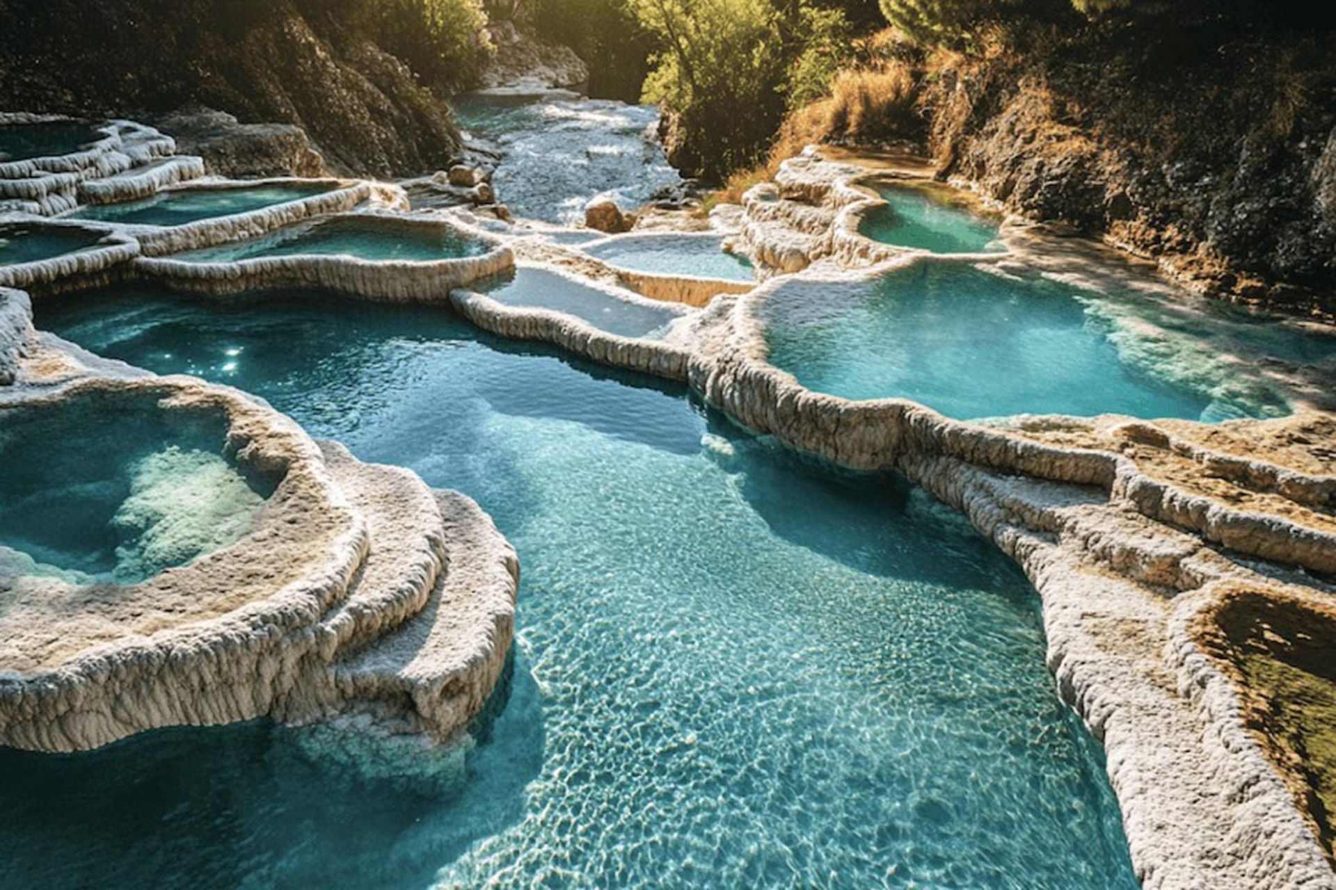 معماری الهامگرفته از باداب سورت؛ پیوندی میان نور، رنگ و زمین 3 طراحی چشمه های باداب سورت با هوش مصنوعی