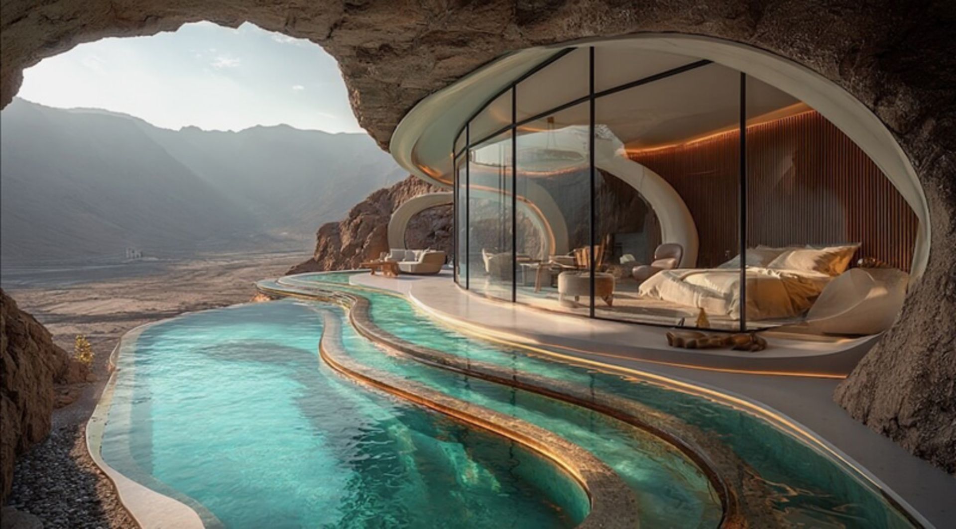 معماری الهامگرفته از باداب سورت؛ پیوندی میان نور، رنگ و زمین 10 چشمه باداب سورت کنار فضای خواب پناهگاه