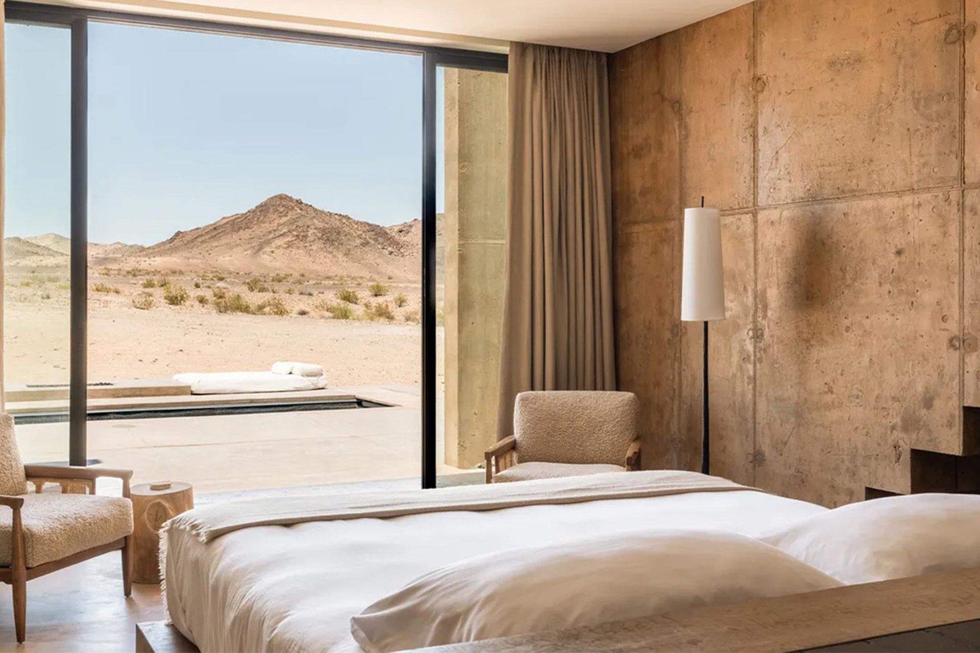 فرار لوکس به قلب صحرا؛ اقامتگاهی در مرز انسان و طبیعت 3 داخل سوئیت اقامتگاه فالی موهاوی