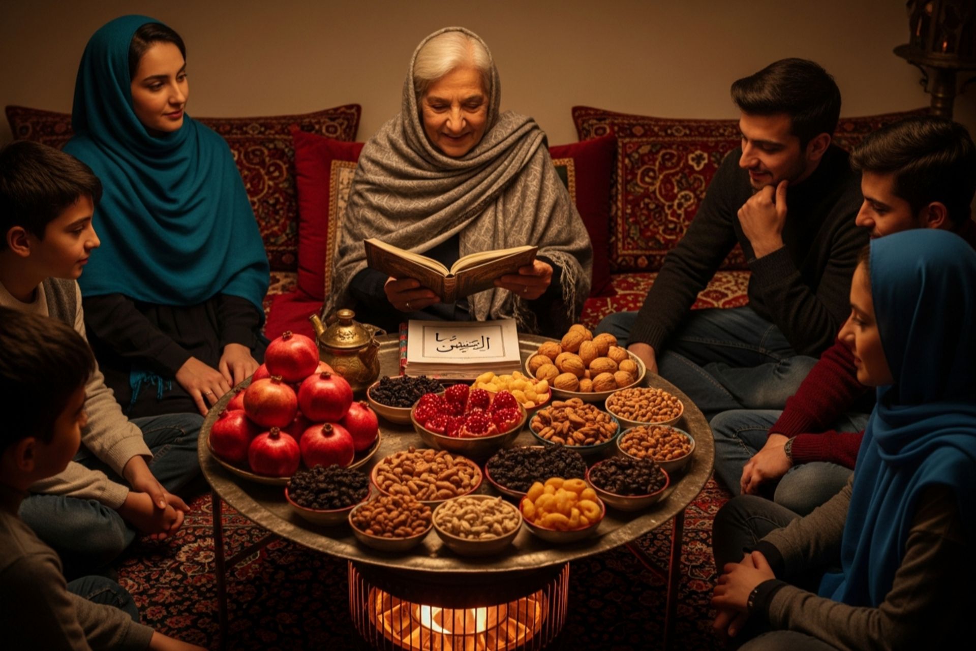 چرا در شب یلدا حافظ میخوانیم؟ 3 گرفتن فال حافظ توسط خانواده ایرانی در شب یلدا