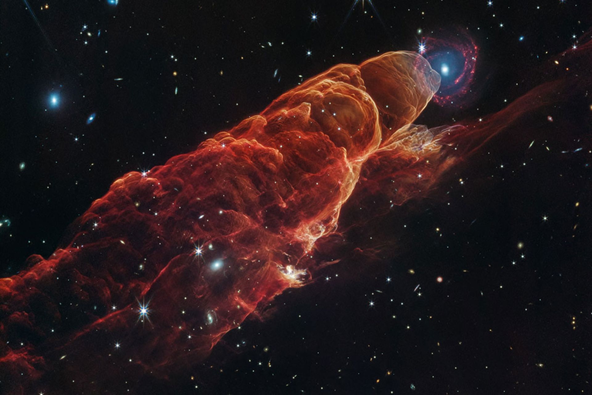 جریان خروجی از یک ستاره تازه تشکیل شده