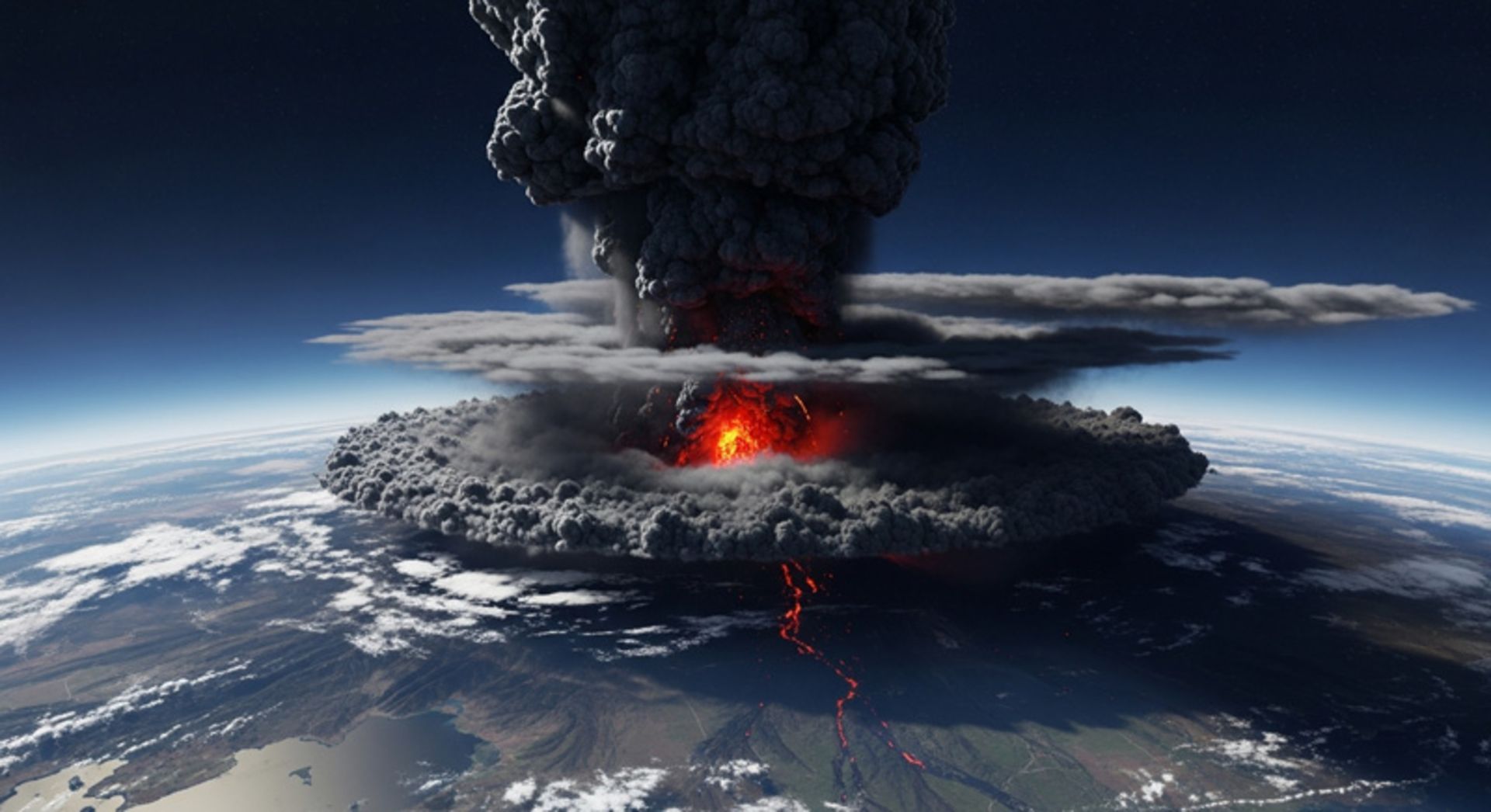 فوران آتشفشان و بروز تغییرات اقلیمی