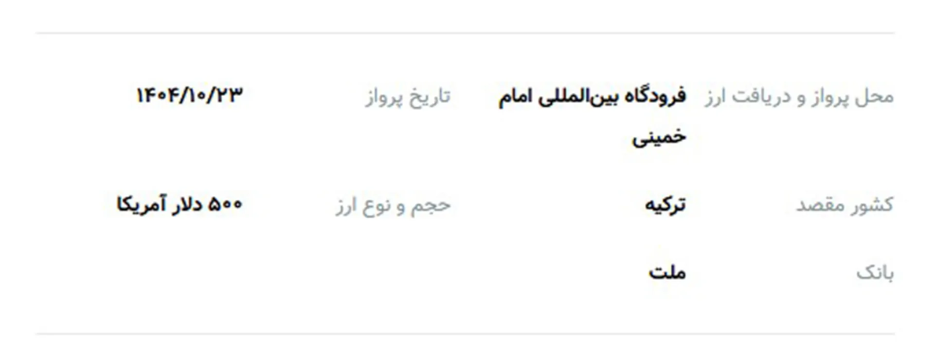 سامانه فروش ارز مسافرتی