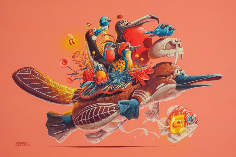 حیوانات سخنگو بر دیوارهای شهر؛ روایت مصور هنر و دغدغههای زیستمحیطی 1